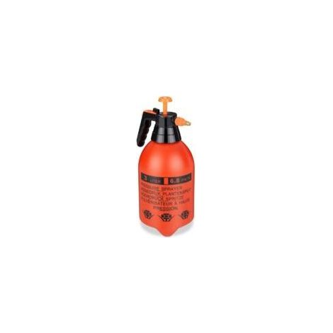 Arrosoir universel 3 L, buse réglable, pour arrosage et désherbage, pulvérisateur de jardin, orange et noir (1/4)