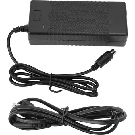 Chargeur 42 V 2 A standard européen - Connecteur rond CC - Compatible avec la trottinette électrique M365 et les trottinettes pliables - Adaptateur de charge pour batterie lithium
