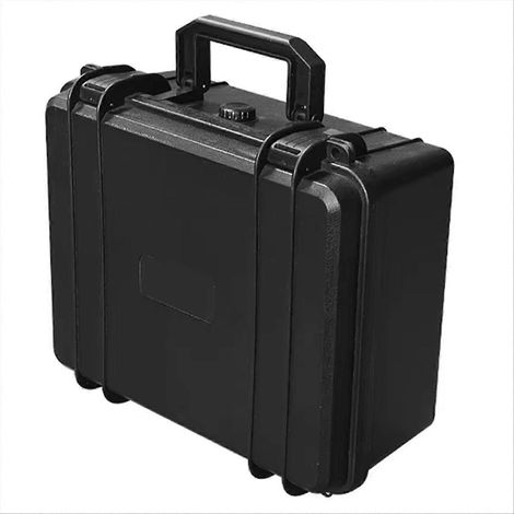 Valise portable en plastique épais, étui rigide, boîte à outils, grande capacité, avec éponge noire (1/5)