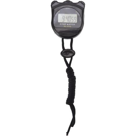 Chronomètre Numérique Étanche Multifonction 140mAh pour Course et Compétition - Noir (1/5)