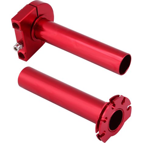 22 mm roter Gasgriff für Motorrad, Roller und Dirtbike - 7/8" (1/5)