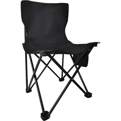 Chaise de camping pliable et portable, capacité de charge de 300 kg, avec sac de rangement, chaise pliante, adaptée au jardin, au camping, aux voyages (1/5)