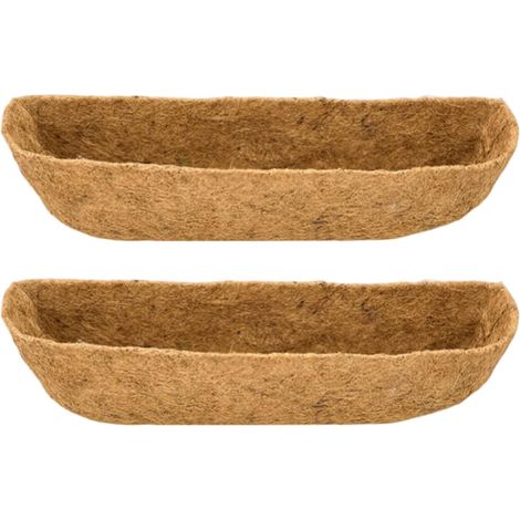 Lot de 2 doublures paniers en fibres végétales naturelles 61 cm 24 pouces, pots moyennes (1/5)