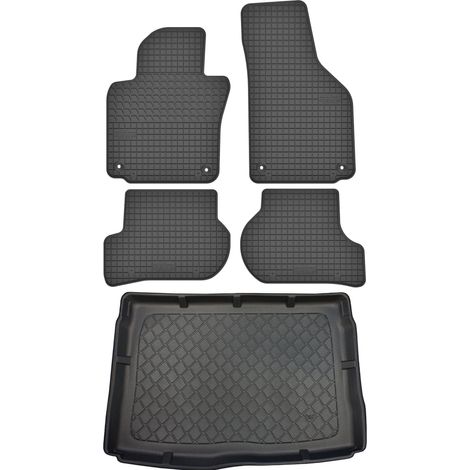 Set di tappetini in gomma per auto e tappetino per bagagliaio per Volkswagen Golf VI Hatchback dal 09.2008 al 09.2012. (1/5)