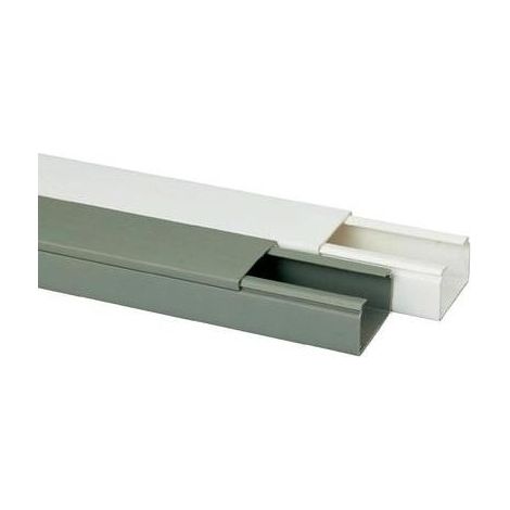 Heidemann Canaleta para cables 2000x40x25 mm Blanco puro