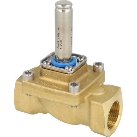 Danfoss Corps de vanne magnétique Vanne d'angle 250B 18BD G 3/4, kvs 6,0, Eau/Vapeur, NC, 032U5254