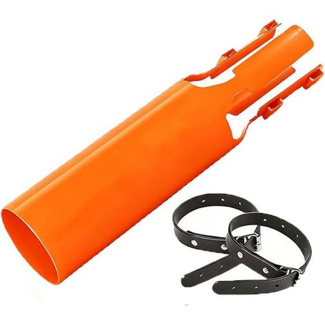 Accessoire amplificateur de flux d'air, rallonge améliorée pour outil de jardin portatif, compatible avec les buses circulaires de 5 à 10 cm, léger, installation sans outil, orange (1/5)
