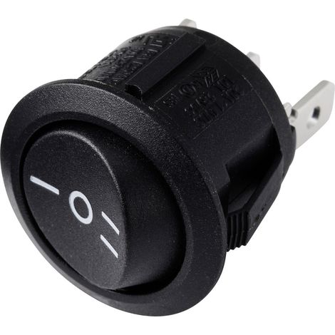 TRU COMPONENTS 700207 Wippschalter R13-112D B/B PR.I-O-II 250 V/AC 6 A 1 x Ein/Aus/Ein rastend/0/ra (1/4)