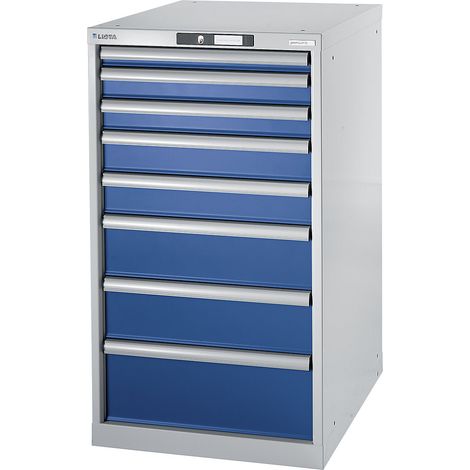 LISTA, Etabli modulaire, caisson, hauteur 1000 mm, 8 tiroirs (1/4)