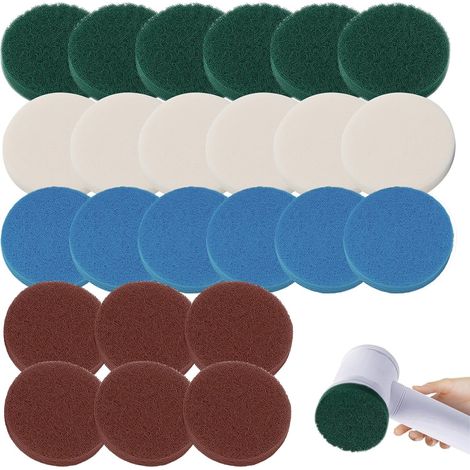 24 Stück Aufsatz für Bosch Universal Brush Reinigungsbürste Pad mit Bosch Home and Garden 6033丨6 Schaumstoffpad,6 Küchenpad,6 Hochleistungspad,6 Mikrofaserpad