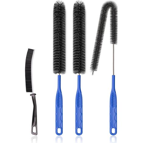Brosse de nettoyage pour canalisations brosse pour nettoyer les serpentins de condenseur de réfrigérateur et les conduits de sèche-linge. (1/5)