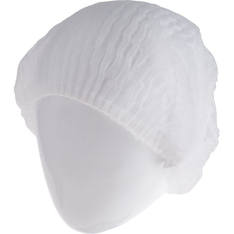 Filet pour cheveux blanche en Polyester, taille taille unique, pour Salle blanche, Porte, Entrée, Industrie ( Prix pour Sachet de 100 ) (1/2)
