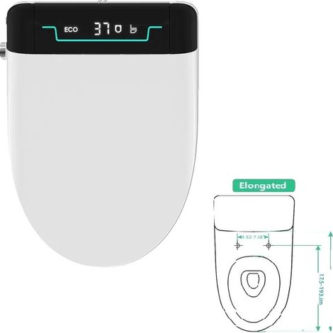 Couvercle de toilette intelligent, flip automatique, télécommande, L9-V, prise européenne (1/2)