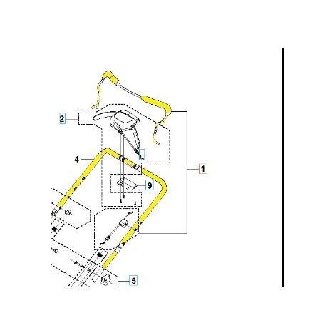 Ensemble de bras de guidon pour tondeuse à essence Husqvarna L 321AHX 598453101