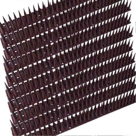 Packung mit 10 abnehmbaren Kunststoff-Abwehrmitteln für Vögel, Eichhörnchen, Katzen und Tauben Anti-Kletterspitzen für Zäune und Mauern. (1/5)