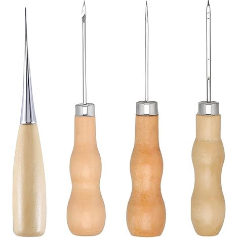 Wooden Handle Leather Sewing Punching Punch (1/5)