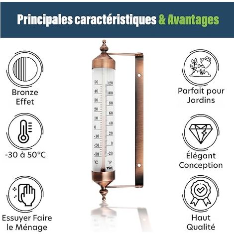 Outdoor thermometer with gauge (1/4)
