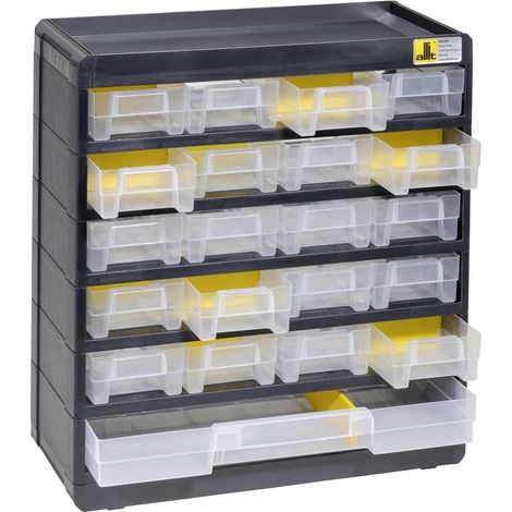ALLIT 458090 CAJA DE ALMACENAMIENTO (LXHXP) 300 X 335 X 135 MM NEGRO, AMARILLO 1 PC(S)