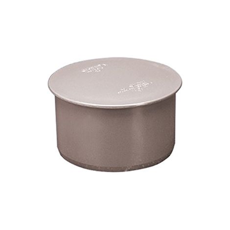 Tapón sanitario PVC-HT 50, para desagüe interno, color ceniza. (1/2)