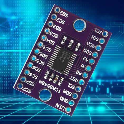 Carte de développement de module d'extension multicanal I2C 8 voies TCA9548A (1/5)