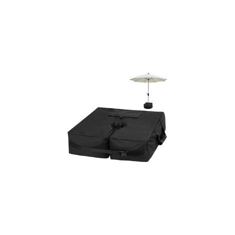Sac de Poids Détachable pour Parasol, Jusqu'à 85 LB, Base de Parasol pour Sable, Patio, Plage Design Carré Résistant (1/5)