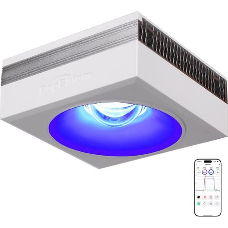 RL90 WiFi Rampe LED Aquarium Eau de Mer 100W, APP Programme Marine Éclairage à Spectre Complet pour Aquarium de Corail, L'APP prend en charge le français (1 lampe avec kit de suspension) (1/5)