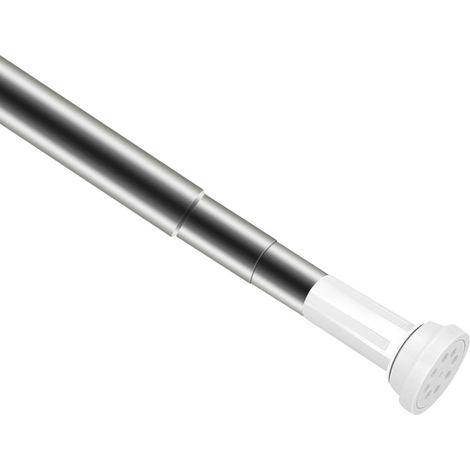Tringle à rideau de douche extensible sans perçage, barre télescopique à serrage, installation facile – DELKEVIC