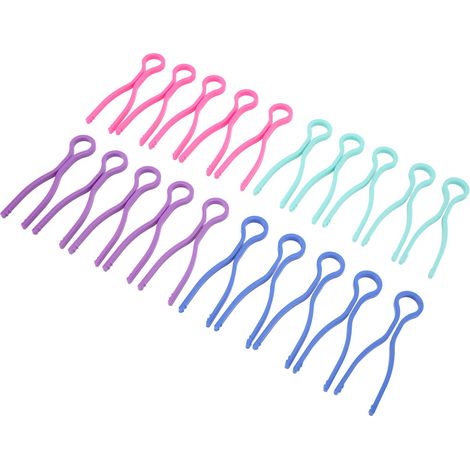 20 Stück Spulenfadenclips, langes Kunststoffmaterial, zufällige Farbe, klein, leicht, tragbar, praktisches Nähzubehör (1/5)
