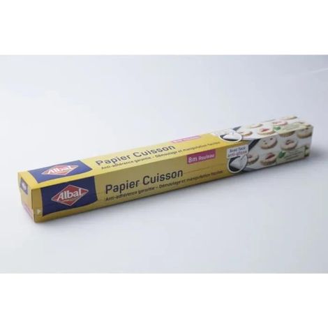 Albal Backpapier Weiß Rolle 8 Meter