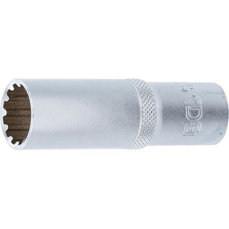 Llave de vaso Gear Lock, larga  entrada 12,5 mm (1/2")  17 mm (1/3)