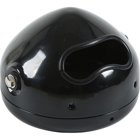 5,3-Zoll-LED-Motorradscheinwerfer, mattschwarzes Gehäuse, universeller Retro-Projektor, modifizierte Montagehalterung (1/5)