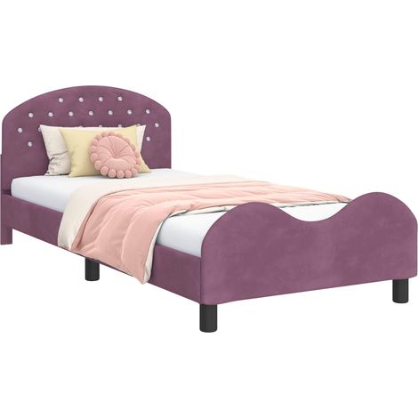 Maison Exclusive - Cama para niños con cabecero Morado 80 x 200 c (1/5)