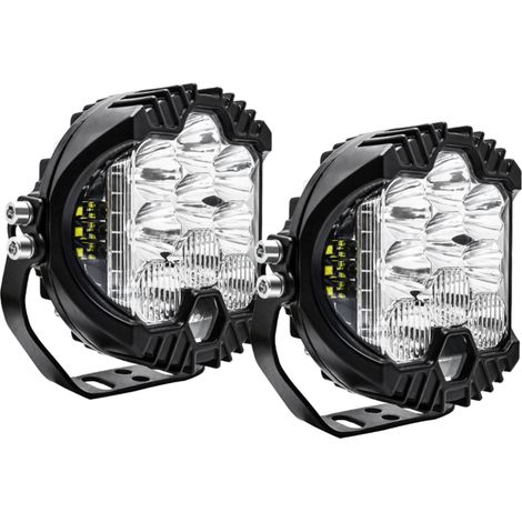 Lot de 2 projecteurs de travail LED 7 pouces, faisceau combiné spot/flood, antibrouillard, lampe de conduite tout-terrain (1/5)