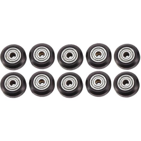 10 roues en plastique avec roulements, grandes roues passives rondes, poulies de renvoi pour CR10 (1/5)