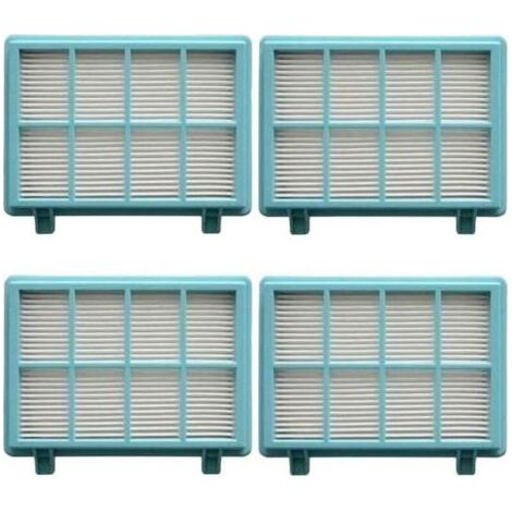 Compatible avec les accessoires pour aspirateurs Philips FC9331, FC9332 et FC8010 : filtre, tamis, bac à poussière (lot de 4). (1/4)