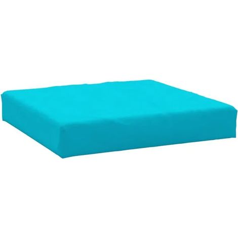 Coussin de plateau turquoise, 60x60x8 cm, tissu Oxford. (1/5)
