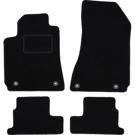 Tapis en velours noir pour : Alfa Romeo Brera coupé (2005-2010)