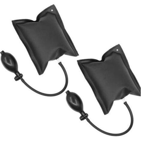 2 pcs Gonflable Pompe à Air Coussin TPU Outillage Auto Accessoire Coussins d'air de Soutiens pour Portes Fenêtres Meubles Réfrigérateur Noir (1/5)