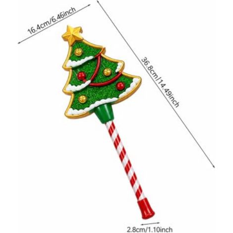 Bacchetta Magica LED Albero di Natale – Luce Interattiva, Design Elegante – Plastica Leggera – Ideale per Decorazioni Interni e Feste (1/5)