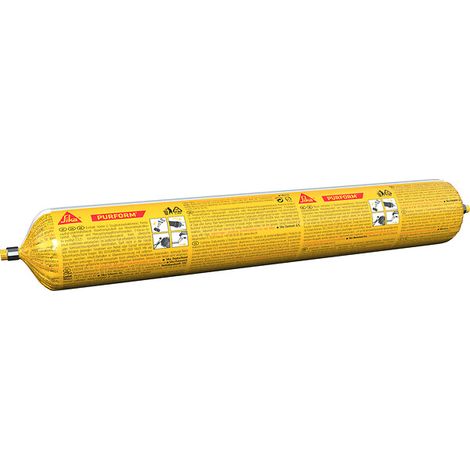 Mastic PU Sikaflex® 708 Construction Purform pour joints de façades en béton et maçonnerie noir 12 poches de 400ml - SIKA FRANCE