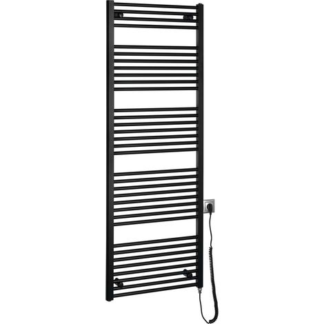 Aqualine Toalleros eléctricos - Elemento calefactor 60x168 cm, 800 W, negro mate ILE66TB (1/5)