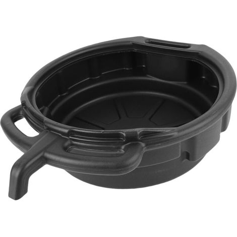 Vaschetta di raccolta dell'olio da 10 litri, in plastica nera, anti-schizzi, raccogli-gocce per motore, per officina domestica (1/4)
