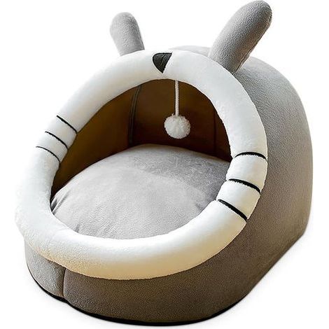 Gray M Indoor Pet House Tent - Cozy Bed for Cats and Dogs at Home