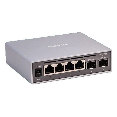 Commutateur Réseau, 4 Ports 2.5G, 2 Ports 10G SFP+, Avec prise EU (1/2)