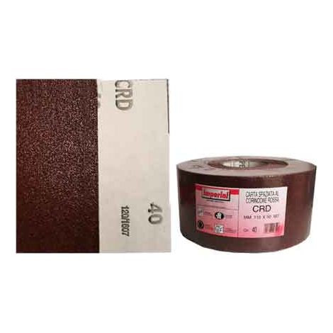 PAPEL ABRASIVO 'CRD' Grano 40 - rollo mm 115x50 m