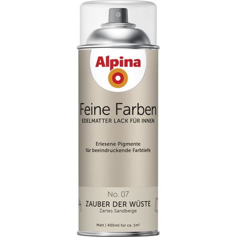 Alpina Feine Farben Sprühlack No. 07 Zauber der Wüste  sandbeige edelmatt 400 ml Sprühlacke (1/2)