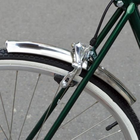 Garde-boue - Acier Inoxydable - Pour Vélo Ville Rétro 700C Engrenage Fixe - Avant Arrière - 1 Paire (1/4)