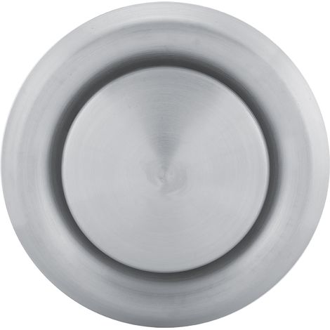 Grille De Ventilation Ronde En Acier Inoxydable Anti-Rouille Réglable Pour Système D'aération Intérieur Lot De 1 (1/5)