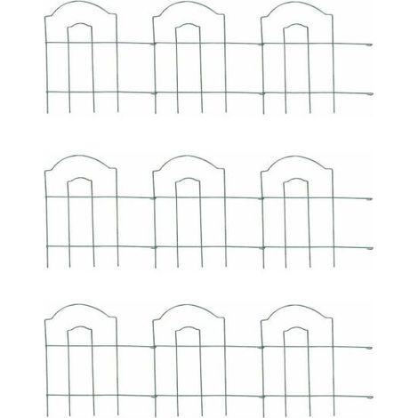 Bordure de jardin en métal Lawn 3m Lot de 9 (1/5)