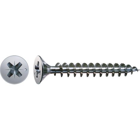 Vis universelle, 3 x 16 mm, 1000 pièces, Tête centrante, Tête fraisée, Cruciforme Z1, Pointe S (1/5)